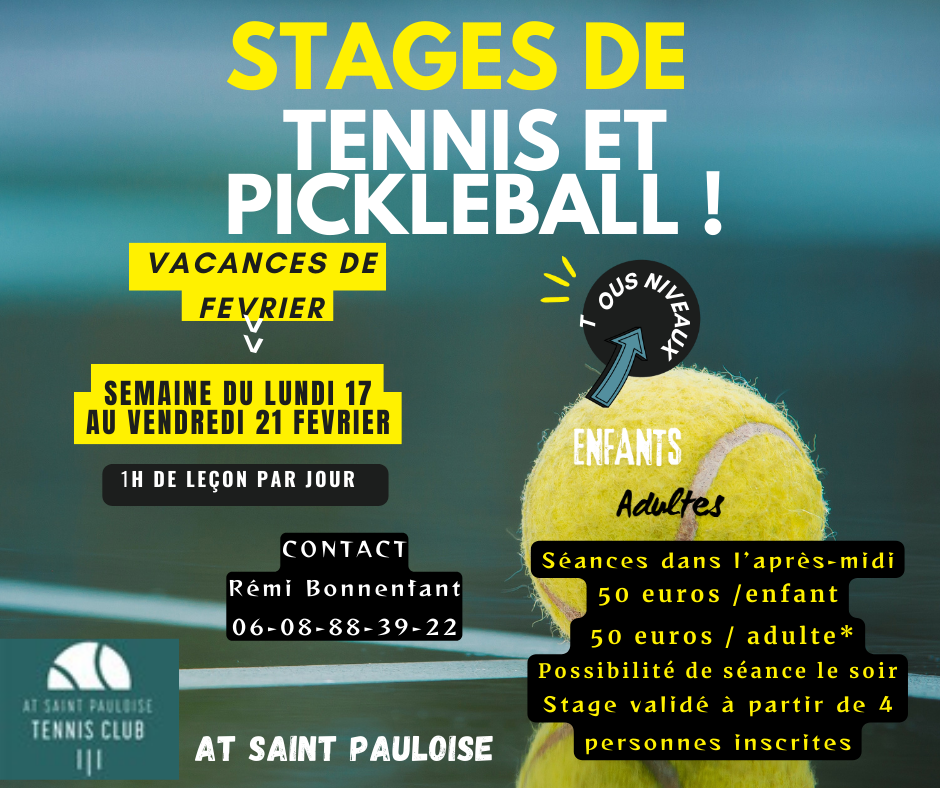 stage tennis et pickleball